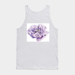 Single Purple Poppy Painting Tank Top